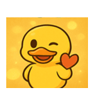 キラキラがーがーアヒル@SFW（個別スタンプ：15）