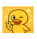 キラキラがーがーアヒル@SFW（個別スタンプ：16）
