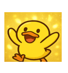 キラキラがーがーアヒル@SFW（個別スタンプ：20）