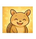 キラキラこうらのアルマジロ@SFW（個別スタンプ：1）