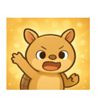 キラキラこうらのアルマジロ@SFW（個別スタンプ：2）