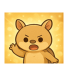 キラキラこうらのアルマジロ@SFW（個別スタンプ：3）