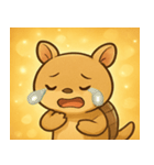 キラキラこうらのアルマジロ@SFW（個別スタンプ：4）