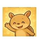 キラキラこうらのアルマジロ@SFW（個別スタンプ：5）