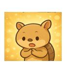 キラキラこうらのアルマジロ@SFW（個別スタンプ：8）