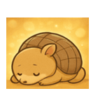 キラキラこうらのアルマジロ@SFW（個別スタンプ：9）