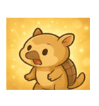 キラキラこうらのアルマジロ@SFW（個別スタンプ：12）