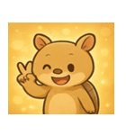 キラキラこうらのアルマジロ@SFW（個別スタンプ：13）