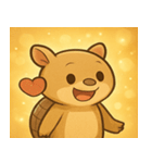 キラキラこうらのアルマジロ@SFW（個別スタンプ：14）