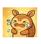 キラキラこうらのアルマジロ@SFW（個別スタンプ：17）