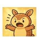 キラキラこうらのアルマジロ@SFW（個別スタンプ：19）