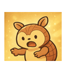 キラキラこうらのアルマジロ@SFW（個別スタンプ：20）