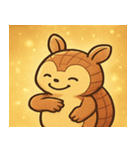 キラキラこうらのアルマジロ@SFW（個別スタンプ：25）