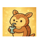 キラキラこうらのアルマジロ@SFW（個別スタンプ：28）