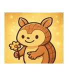 キラキラこうらのアルマジロ@SFW（個別スタンプ：32）