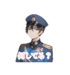 擬人化シリーズですが？軍服ver.（個別スタンプ：4）