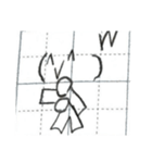 文字人間のスタンプ4（個別スタンプ：8）