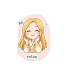 美女の笑顔（個別スタンプ：2）