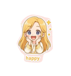 美女の笑顔（個別スタンプ：3）