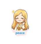 美女の笑顔（個別スタンプ：5）
