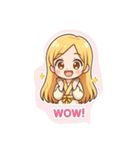 美女の笑顔（個別スタンプ：7）