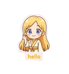 美女の笑顔（個別スタンプ：8）