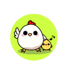 にわヒヨ♪とりっこ日和（個別スタンプ：1）