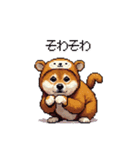 おサルな太っちょ柴犬（個別スタンプ：3）