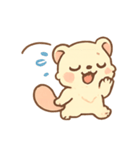 ふわふわフェレット 甘党ムード（個別スタンプ：2）