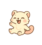 ふわふわフェレット 甘党ムード（個別スタンプ：5）