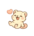 ふわふわフェレット 甘党ムード（個別スタンプ：8）