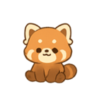 ふわもこレッサーパンダ しあわせパレード（個別スタンプ：1）