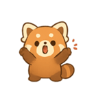 ふわもこレッサーパンダ しあわせパレード（個別スタンプ：4）