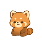 ふわもこレッサーパンダ しあわせパレード（個別スタンプ：5）