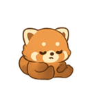 ふわもこレッサーパンダ しあわせパレード（個別スタンプ：7）