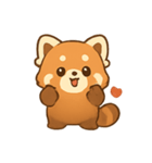 ふわもこレッサーパンダ しあわせパレード（個別スタンプ：8）