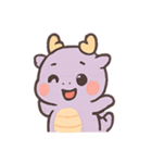 ラベンダードラゴンかわいいパレード（個別スタンプ：3）