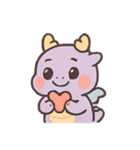 ラベンダードラゴンかわいいパレード（個別スタンプ：15）