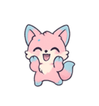 コットンキャンディフォックス楽しい行進（個別スタンプ：4）