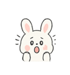 びっくりマシュマロうさぎの行進（個別スタンプ：1）