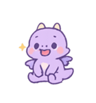 ラベンダードラコ 甘いイタズラ（個別スタンプ：1）