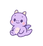 ラベンダードラコ 甘いイタズラ（個別スタンプ：2）