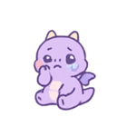 ラベンダードラコ 甘いイタズラ（個別スタンプ：4）