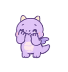 ラベンダードラコ 甘いイタズラ（個別スタンプ：5）