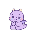 ラベンダードラコ 甘いイタズラ（個別スタンプ：6）