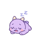 ラベンダードラコ 甘いイタズラ（個別スタンプ：7）