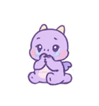 ラベンダードラコ 甘いイタズラ（個別スタンプ：8）