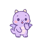 ラベンダードラコ 甘いイタズラ（個別スタンプ：9）