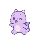 ラベンダードラコ 甘いイタズラ（個別スタンプ：10）