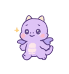 ラベンダードラコ 甘いイタズラ（個別スタンプ：11）